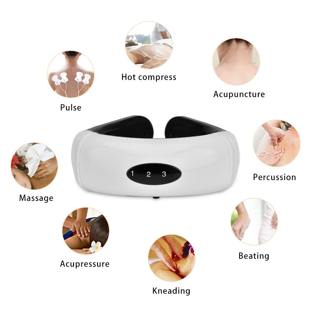 Electric Neck Massager – Magnetic Pulse Therapy