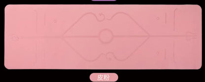 Non-Slip Yoga Mat with Alignment Lines